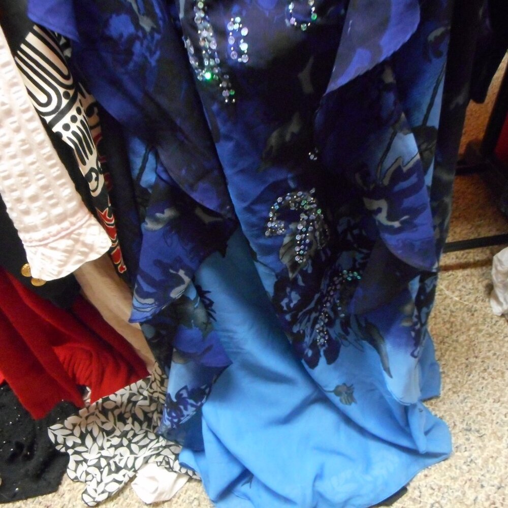 ROAMAN'S:  women;s PLUS SIZE DRESS, blue, size 24W